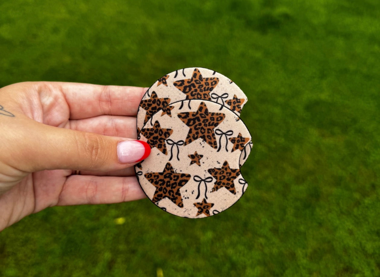 Cheetah Star Car Coaster Set