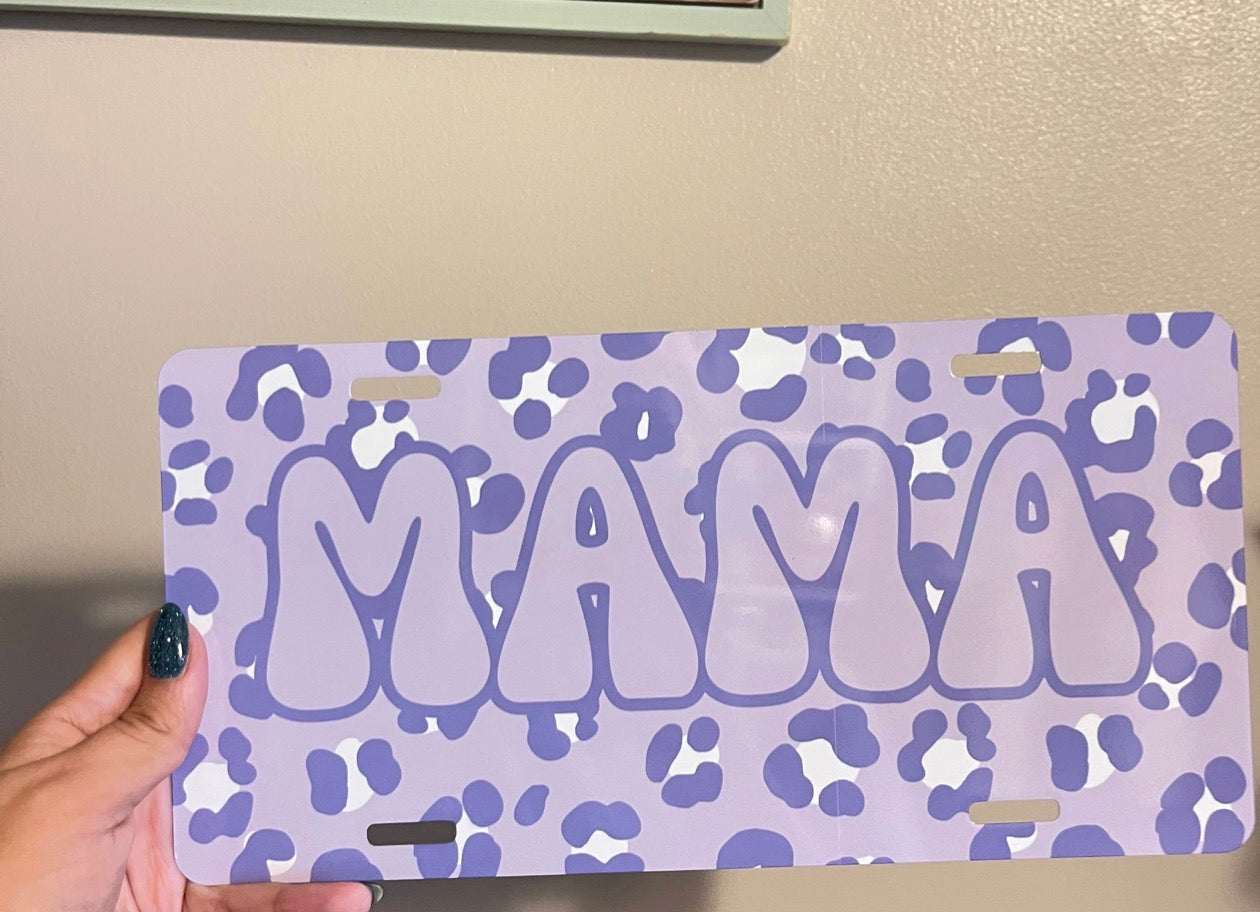 Mama Cheetah Front License Plate