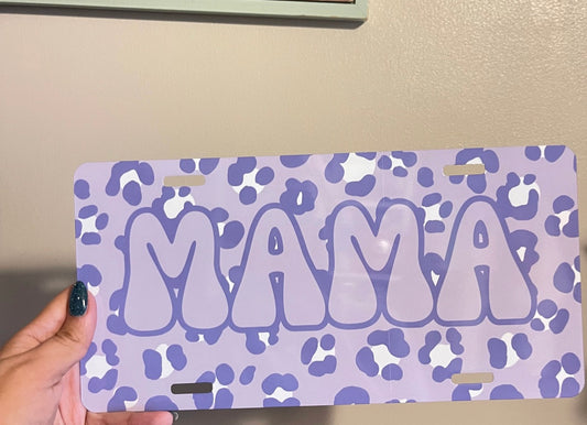 Mama Cheetah Front License Plate