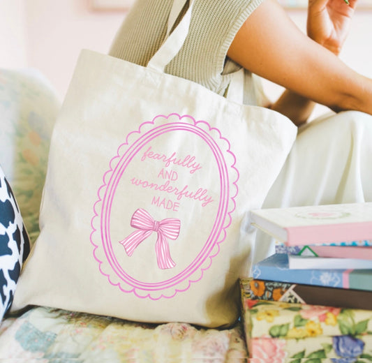 Fearfully & Wonderfully Made Canvas Tote Bag