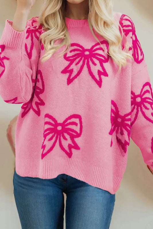 Bow Pink Sweater